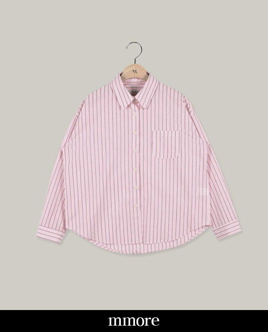 [당일발송][mmore] bold stripe shirts