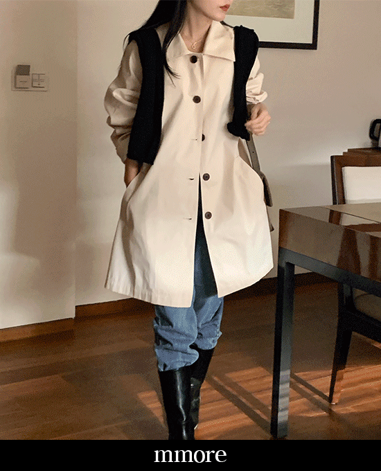 [mmore] london half trench coat단독주문시 당일발송
