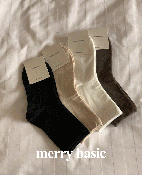 [당일발송][ofm.basic] 스킨 무지 (socks)