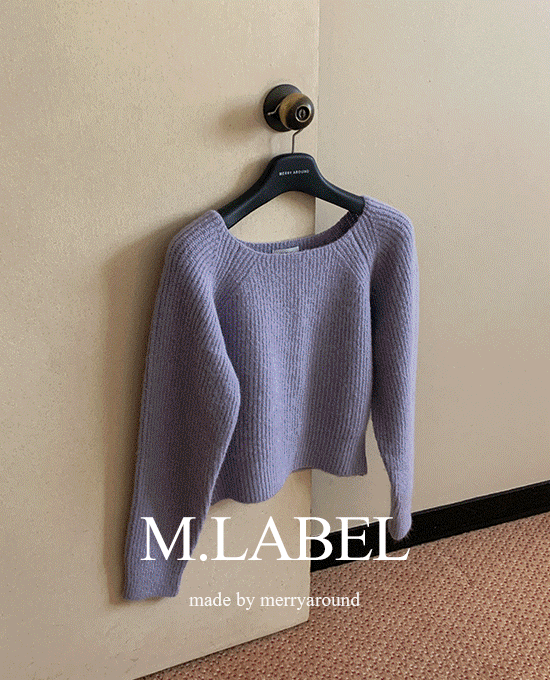 [M.LABEL] 웬디 알파카 스판 유넥 (knit)(알파카7%)(울5%)크림 단독주문시 당일발송