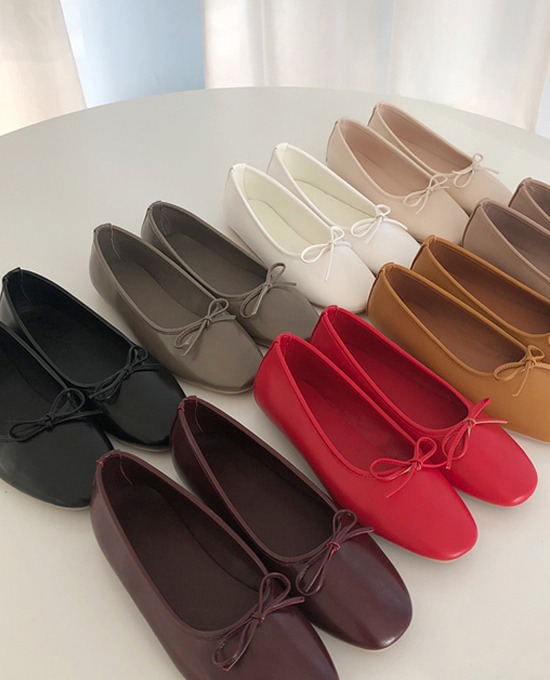 말캉 플랫 (shoes)(0.5cm)브라운225 / 레드230 / 와인225