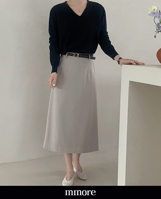 [mmore]simple a-line skirt