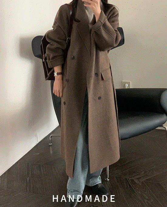 [hand made / wool 90%] 뉴턴 더블 롱 (coat)