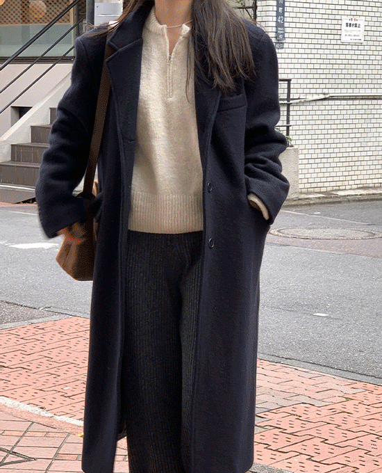 마리스 싱글 롱 (coat)(울70%)