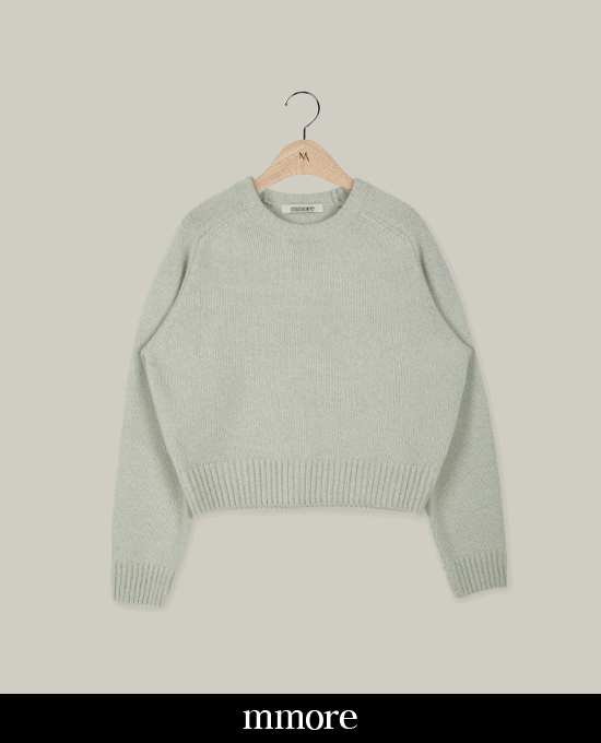 [mmore] Saddle round crop knit단독주문시 당일발송