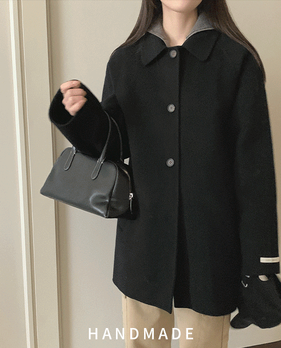 [hand made / merino wool 90%] 카론 싱글 하프 (coat)