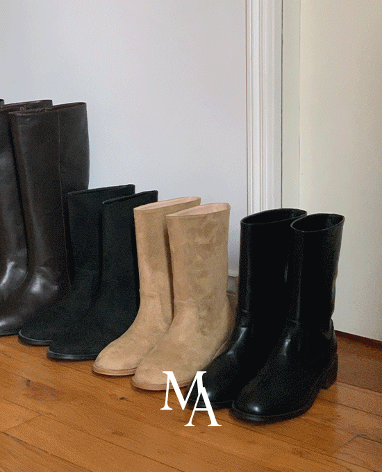 [M.LABEL] merry middle boots (shoes)(4cm)블랙(스웨이드)-225,230,235/ 블랙-225,245,255샌드베이지(스웨이드)-240,245,255 단독주문시 당일발송