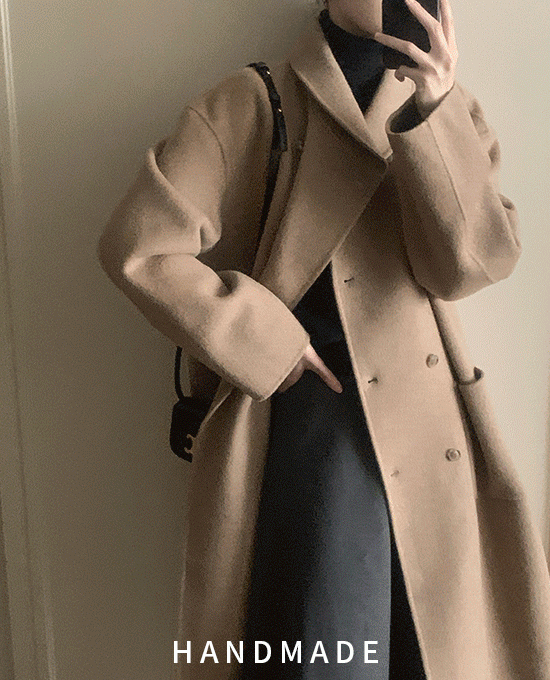 [hand made / wool 90%] 바젤 숄 더블 롱 (coat)