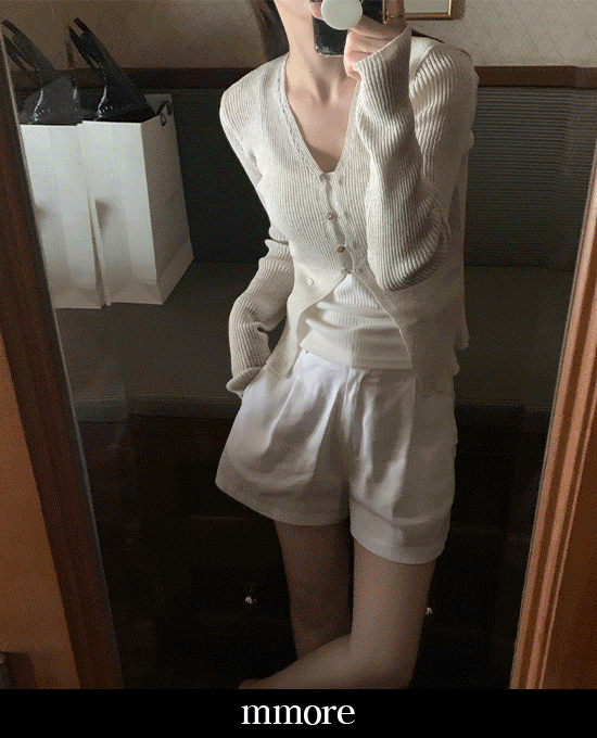 [mmore] summer golji v-neck linen cardigan(linen13%)